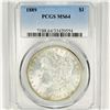 Image 1 : 1889 Morgan Silver Dollar PCGS-MS64