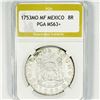 Image 1 : 1753MO MF Mexico 8 Reales Imperial Crown PGA-MS63+