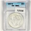 Image 1 : 1927-D Silver Peace Dollar ICG-MS61