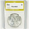 Image 1 : 1903 Morgan Silver Dollar PGA-MS63