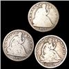 Image 1 : (3) Seated Liberty Half Dollars NICELY CIRCULATED
