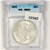 Image 1 : 1924 Silver Peace Dollar ICG-MS65