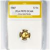 Image 1 : 1987 5Yn 1/20oz China Gold Panda PGA-PR70 DCAM