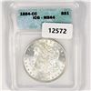 Image 1 : 1884-CC Morgan Silver Dollar ICG-MS64