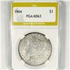 Image 1 : 1904 Morgan Silver Dollar PGA-MS63