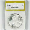 Image 1 : 1878-S Morgan Silver Dollar PGA-MS64+