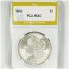 Image 1 : 1903 Morgan Silver Dollar PGA-MS63