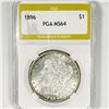 Image 1 : 1896 Morgan Silver Dollar PGA-MS64