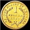 Image 2 : 1851 Rare Gold Dollar UNCIRCULATED