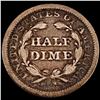 Image 2 : 1849 Seated Liberty Half Dime NICELY CIRCULATED