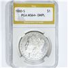 Image 1 : 1880-S Morgan Silver Dollar PGA-MS64+ DMPL