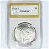 1926-S Silver Peace Dollar PGA-MS64