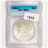 Image 1 : 1886-O Morgan Silver Dollar ICG-MS60