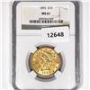 Image 1 : 1893 $10 Gold Eagle NGC-MS61