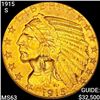 Image 1 : 1915-S $5 Gold Half Eagle CHOICE BU