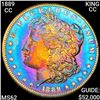 Image 1 : 1889-CC KING CC Morgan Silver Dollar UNC