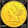 Image 1 : 1860-S $5 Gold Half Eagle UNCIRCULATED