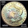 Image 1 : 1889-CC Morgan Silver Dollar UNCIRCULATED