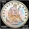 Image 1 : 1860-S Seated Liberty Quarter UNCIRCULATED
