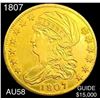 Image 1 : 1807 $5 Gold Half Eagle CHOICE AU