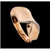 Image 4 : 0.15 ctw Diamond Ring - 14KT Rose Gold