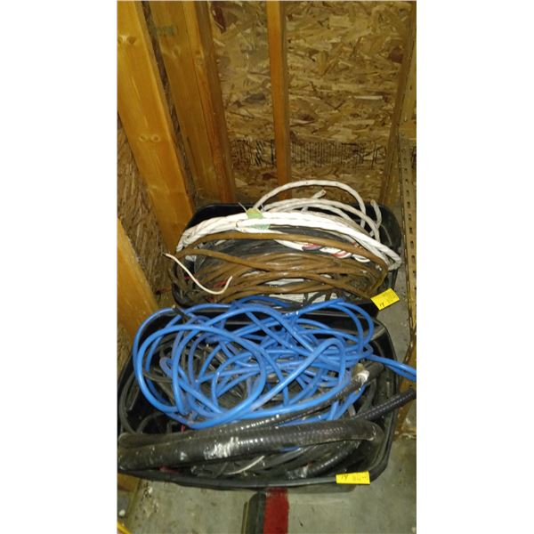 2 CRATES OF WIRE, ETC.