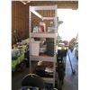 Image 2 : 7' METAL SHELF UNIT W/WOOD SHELVES