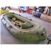 Image 1 : STANDSPORT LG. BLOW UP BOAT W/OARS, PUMP & FLIPPERS