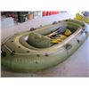 Image 2 : STANDSPORT LG. BLOW UP BOAT W/OARS, PUMP & FLIPPERS