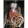 Image 2 : BLACK CRATE OF MISC. ROPE & BUNGEE CORDS, ETC.