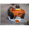 Image 2 : STIHL STRAIGHT SHAFT FS91R GAS POWERED WEEK WACKER, RUNS, W/EXTRA BLADES & HEAD