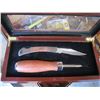 Image 2 : 2 PIECE VINTAGE TOOL SET W/WOOD CASE, NEW IN BOX