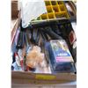 Image 1 : FLAT OF WIREBRUSHES, SM. CONTAINER OF SCREWS, ETC.