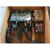 Image 2 : WOOD CRATE W/GARDEN SPRAYERS, SNIPS, GARDEN SHOVELS, ETC.