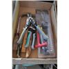 Image 2 : FLAT W/BICYCLE PUMP & 2 CLAMP ON BRACKETS FOR FOLDING WORK STAND & FLAT OF SNIPS, HAMMER, ETC.
