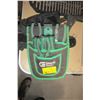 Image 1 : COMMERCIAL ELECTRIC TOOLPOUCH W/TOOLS, LEVEL, PLIERS, SCREWDRIVERS, ETC.