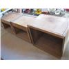 Image 1 : 3 WOODEN CABINETS, 2 W/DRAWERS