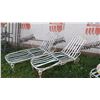 Image 1 : 2 WROUGHT IRON DECORATIVE LOUNGE CHAIRS, NO PADS