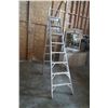 Image 1 : 8' ALUMINUM MULTI POSITION LADDER STEP/EXTENSION