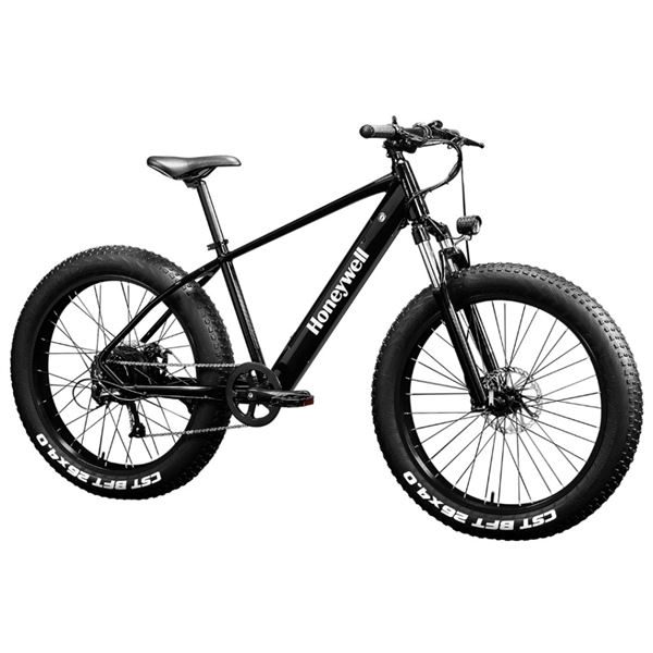 AS NEW/LIGHTLY USED HONEYWELL EI CAPITAN X 500W FAT TIRE ELECTRIC MOUNTAIN BIKE, 64KM BATTERY - TEST