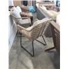 Image 3 : PAIR OF AS NEW FLOOR MODEL RATTAN CHAIRS W/ GREY CUSIONS - RETAIL $399