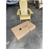 Image 1 : AS NEW FLOOR MODEL FOLDING ADIRONDACK CHAIR W/ CUP HOLDER - RETAIL $199