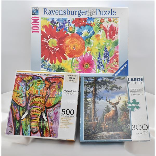 3 Contemporary Jigsaw Puzzles