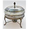 Image 2 : Glass Pirex Chafing Dish Silver Plate Cover