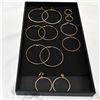 Image 1 : 6 Pair Gold and Silver Hoop Earrings
