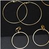 Image 4 : 6 Pair Gold and Silver Hoop Earrings
