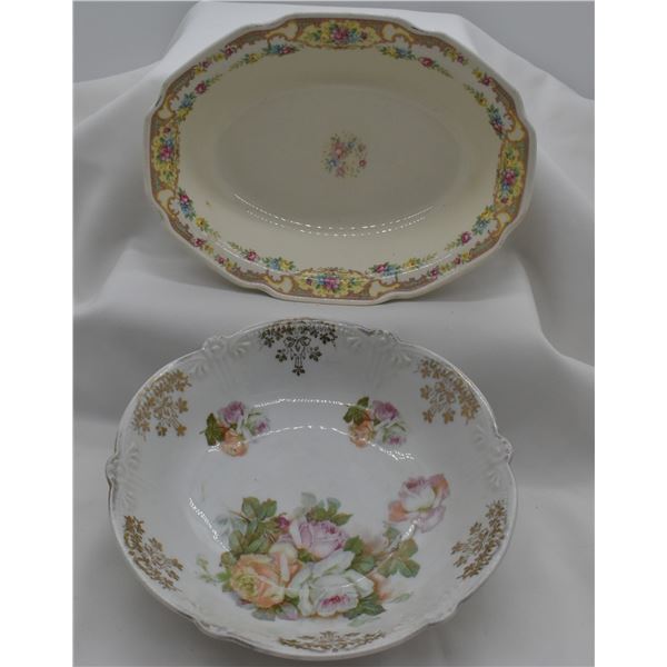 2 Antique Serving Bowls