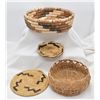 Image 1 : 4 Ethnic Baskets Tohono O'odham Charokee African