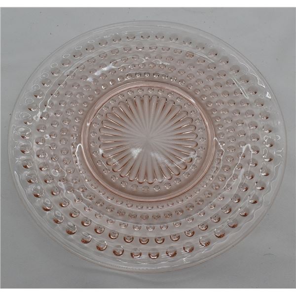 Vintage Depression Glass Cake Plate