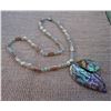 Image 3 : Abalone Shell Pendant and Bead Necklace